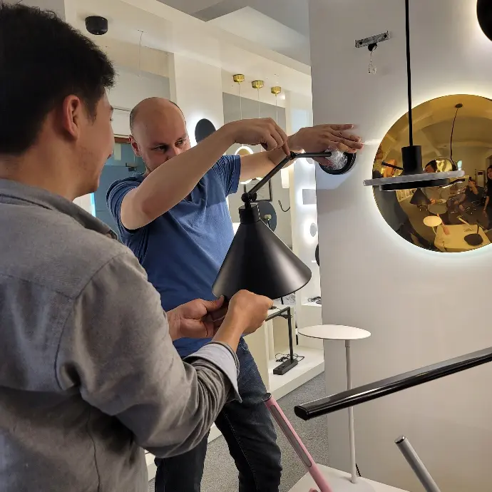We ensure that your expectations are met Quality Inspection for a light fixture