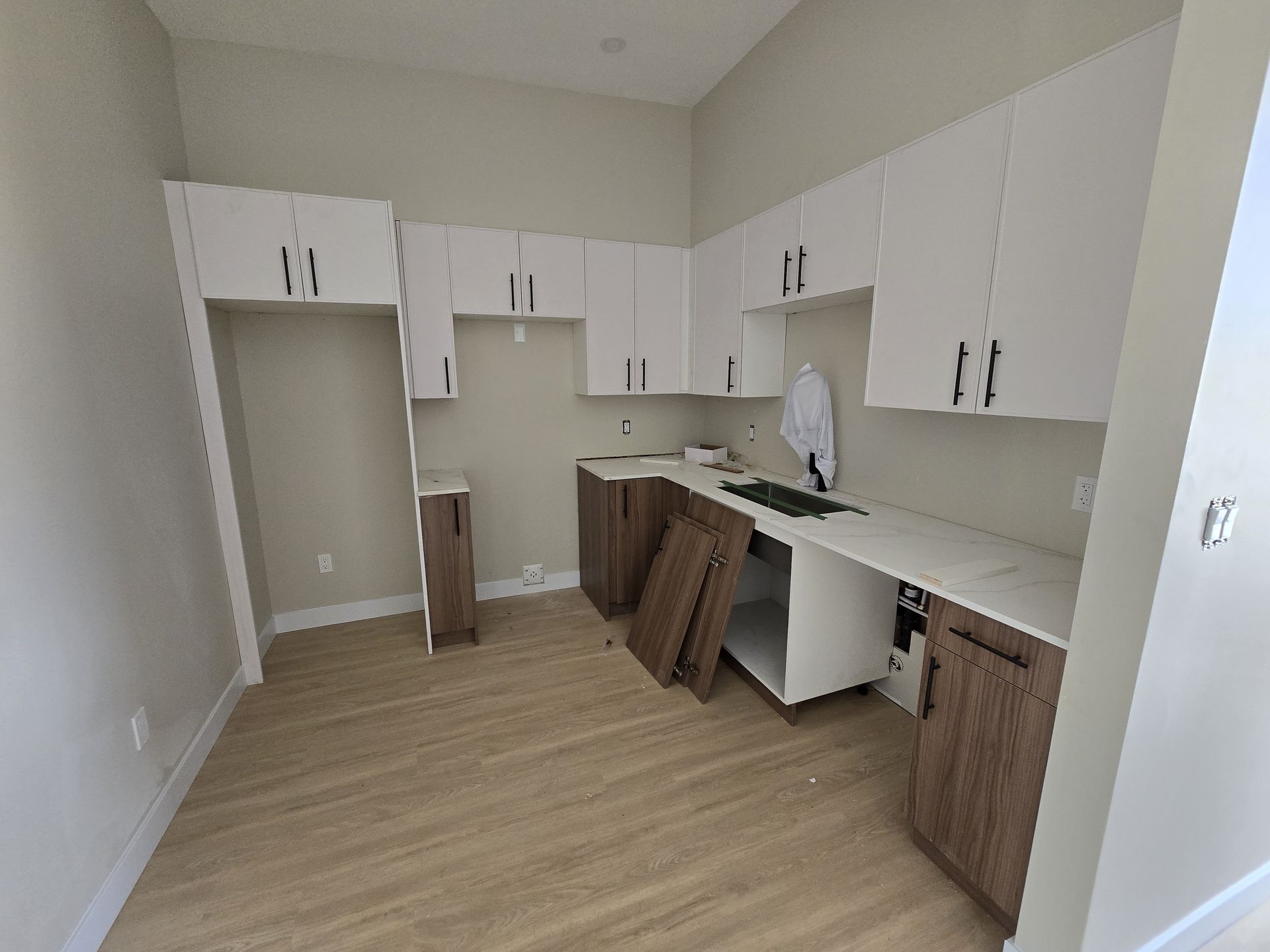 Installing Kitchen Cabinets