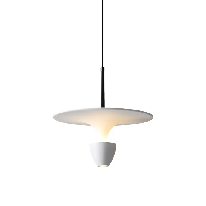 A white pendant light white pendant light