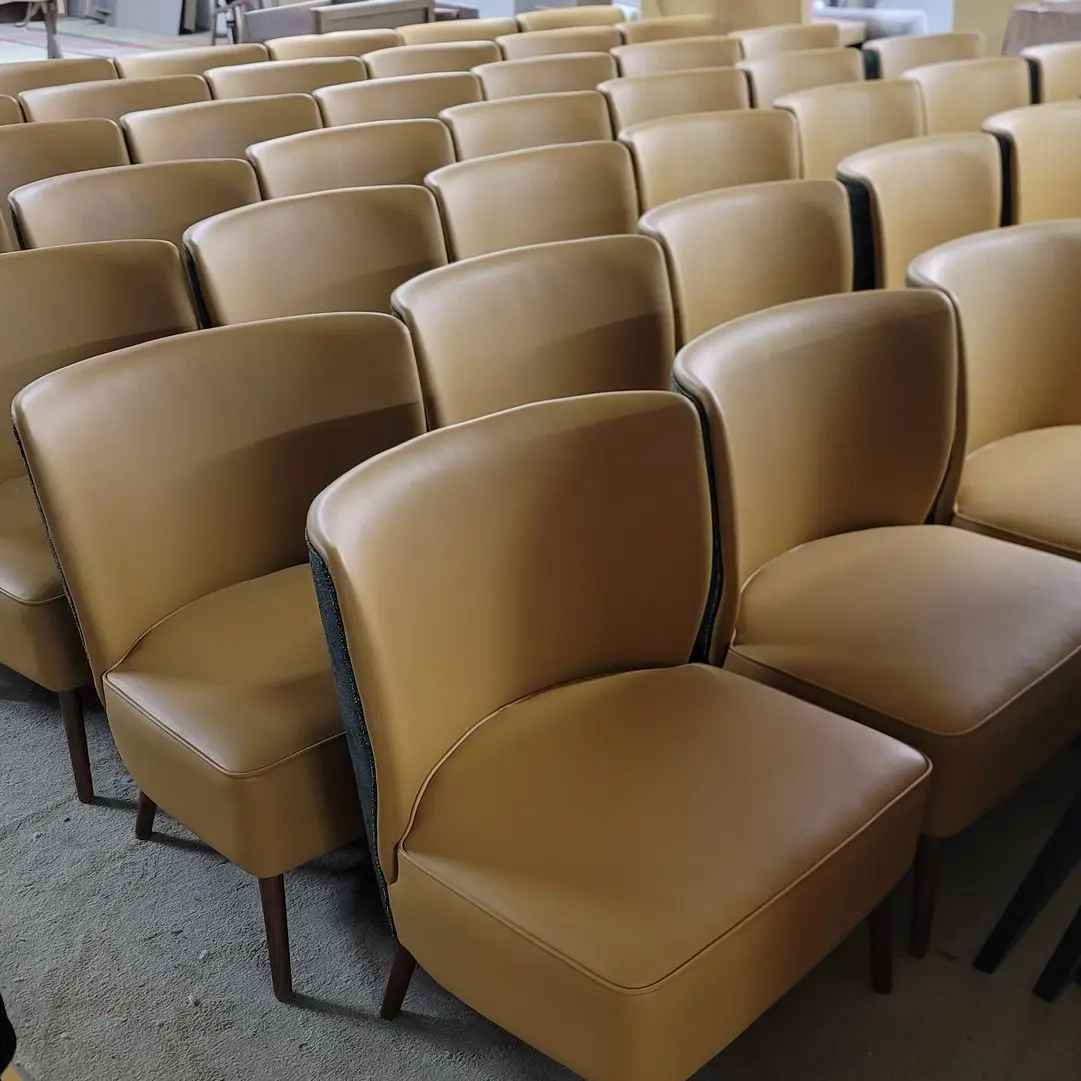A series of industrial-style chairs A lineup of robust chairs