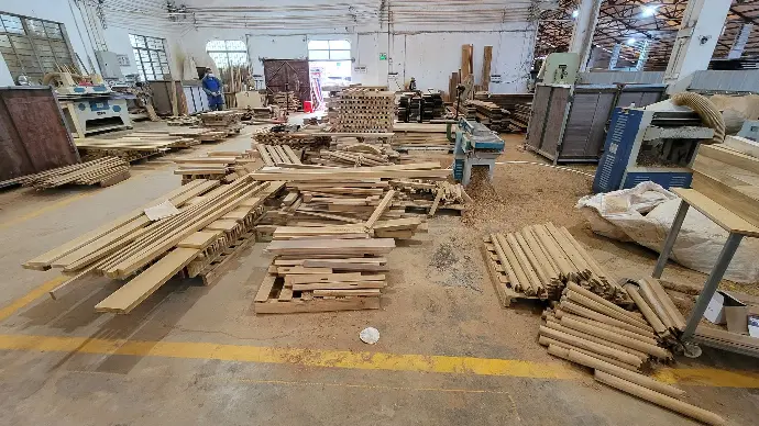A wooden furniture factory A wooden furniture factory