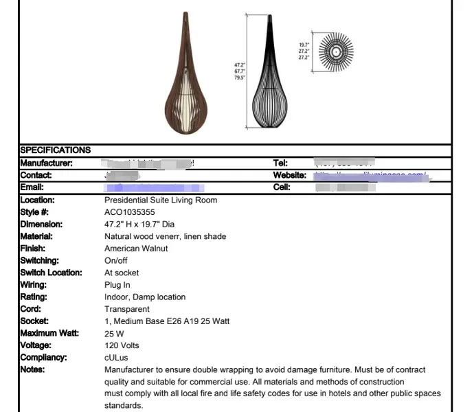 Detailed product information sheet outlining specifications Informative product sheet