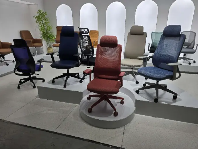 Ergonomic office chairs A variety of office chairs in multiple colors and sizes